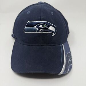 Seattle Seahawks Hat Cap Strap Back Mens NFL Football Adjustable Embroidered